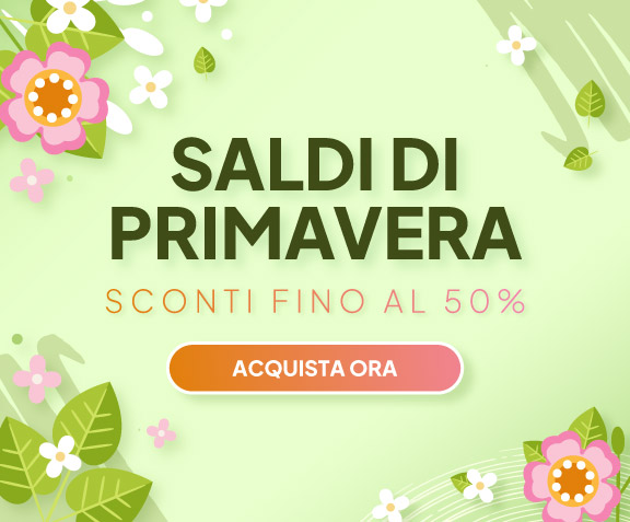 SALDI DI PRIMAVERA | Sconti Fino Al 50% | Acquista Ora