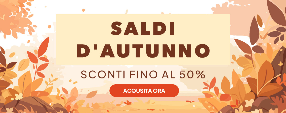 Saldi D'Autonno - Sconti Fino Al 50%.