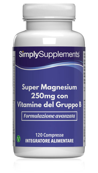 Super Magnesium 250 mg con Vitamine del Gruppo B