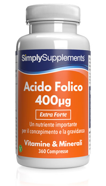 Acido Folico (Vitamina B9) 400µg