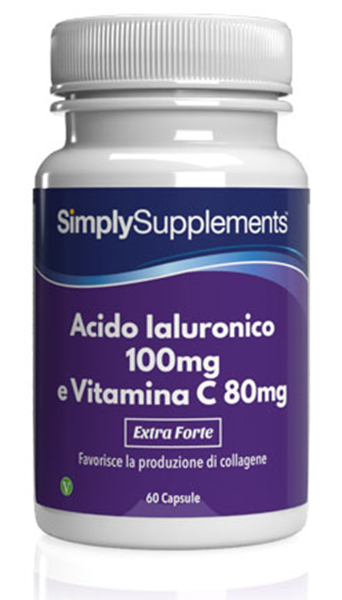 Acido Ialuronico 100 mg | Vitamina C 80 mg - 60 Capsule