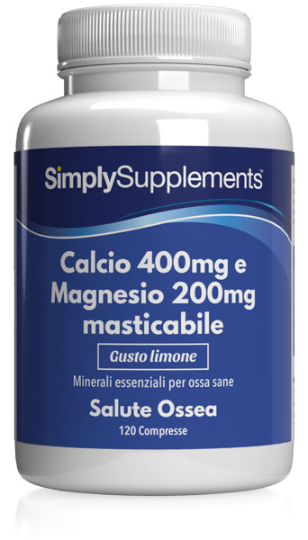 Calcio 400 mg e Magnesio 200 mg masticabile 