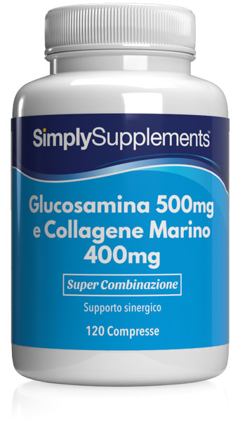 Glucosamina 500 mg e collagene marino 400 mg