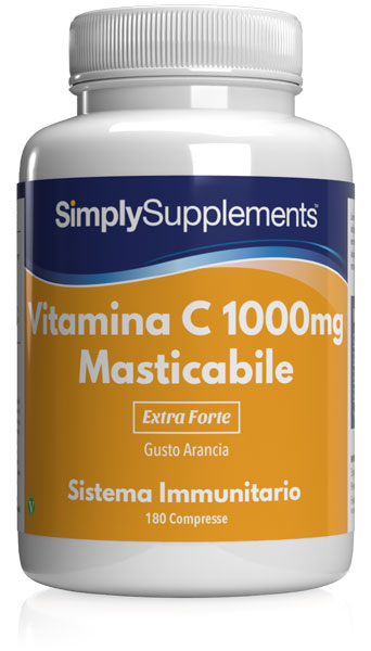 Vitamina C 1000 mg masticabile gusto arancia