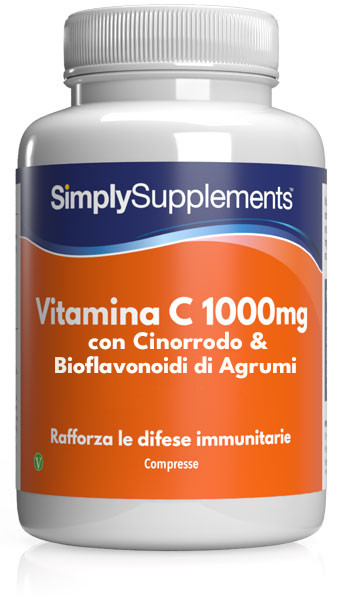 Vitamina C 1000 mg con Cinorrodo & Bioflavonoidi di Agrumi