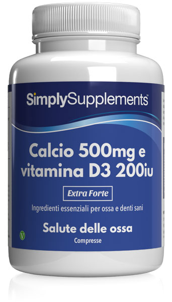 Calcio 500mg | Vitamina D3 200iu