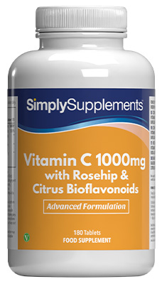 Vitamina C 1000mg con Rosa Canina & Bioflavonoidi di Agrumi