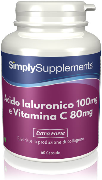 Capsule Di Acido Ialuronico Con Vitamina C Simply Supplements