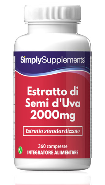 Estratto di Semi d'Uva 2000 mg 