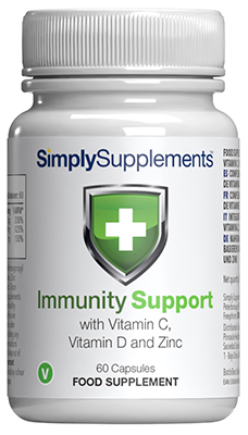 Supporto immunitario con Vitamina C, Vitamina D e Zinco