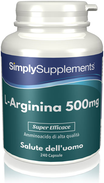 240 Capsule Tub - l-arginine supplement 500mg