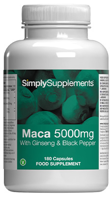 Maca 5000mg con Ginseng e Pepe nero 