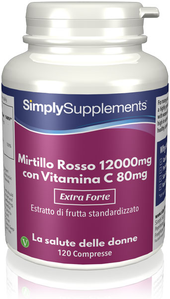 120 Tablet Tub - high strength cranberry Compresse