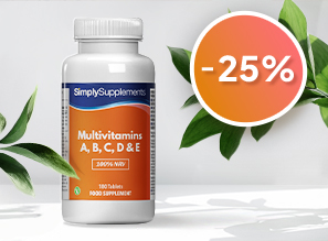 -25% Multivitaminico A, B, C, D & E