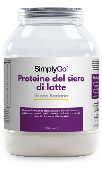 Proteine del siero di latte banana